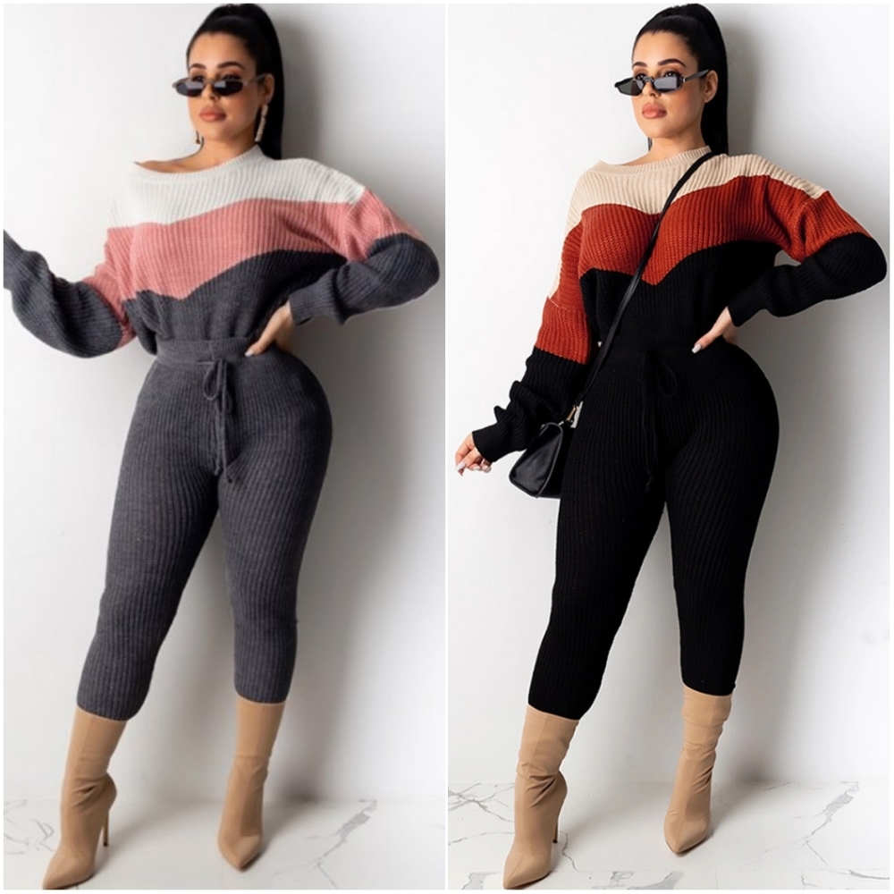 PIB Grey Sweater Pant Set